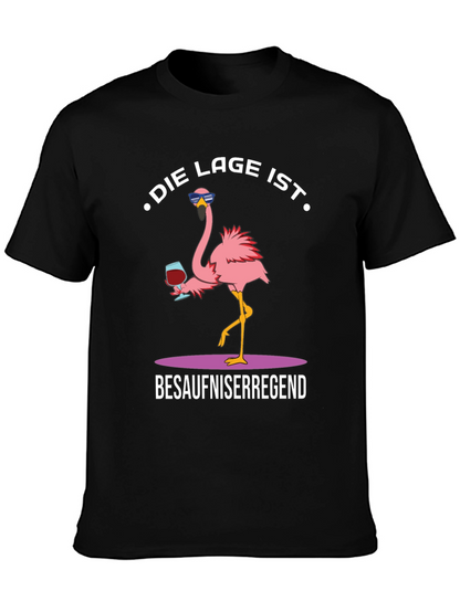 Humorous Flamingo Graphic T-Shirt