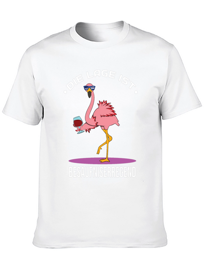 Humorous Flamingo Graphic T-Shirt