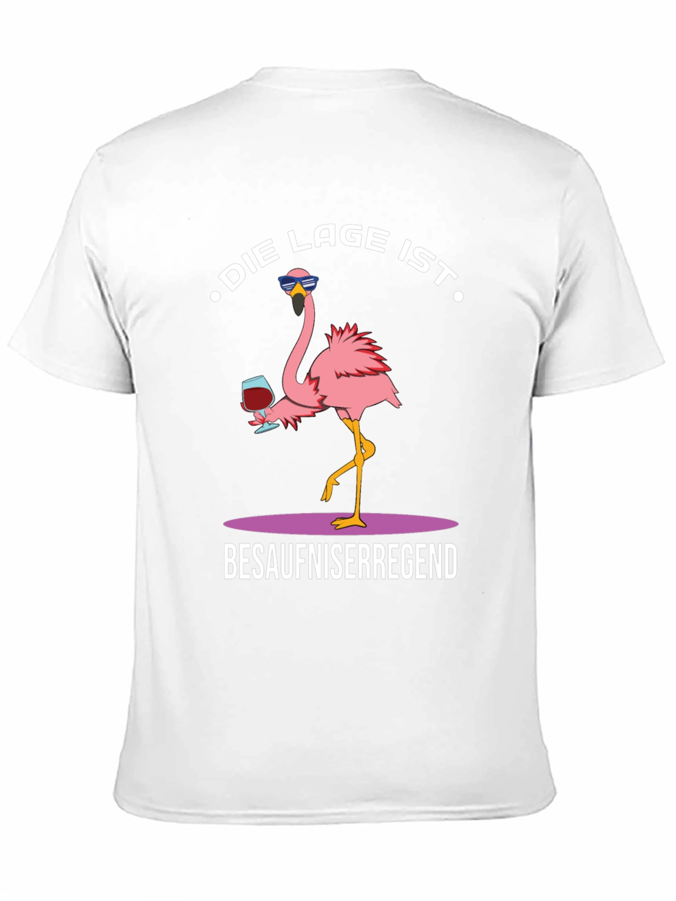 Humorous Flamingo Graphic T-Shirt