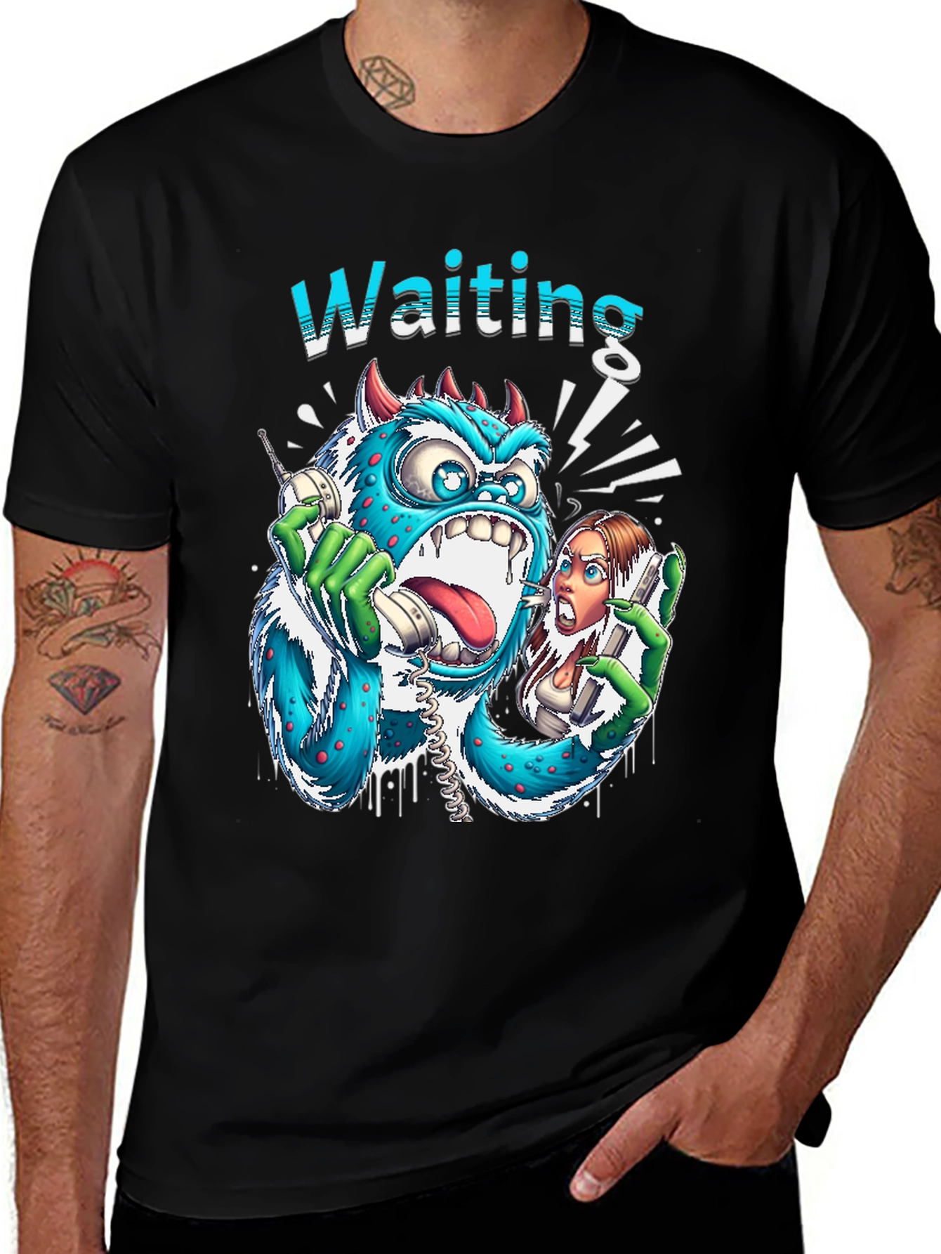 Waiting Monster Graphic Tee - Unisex