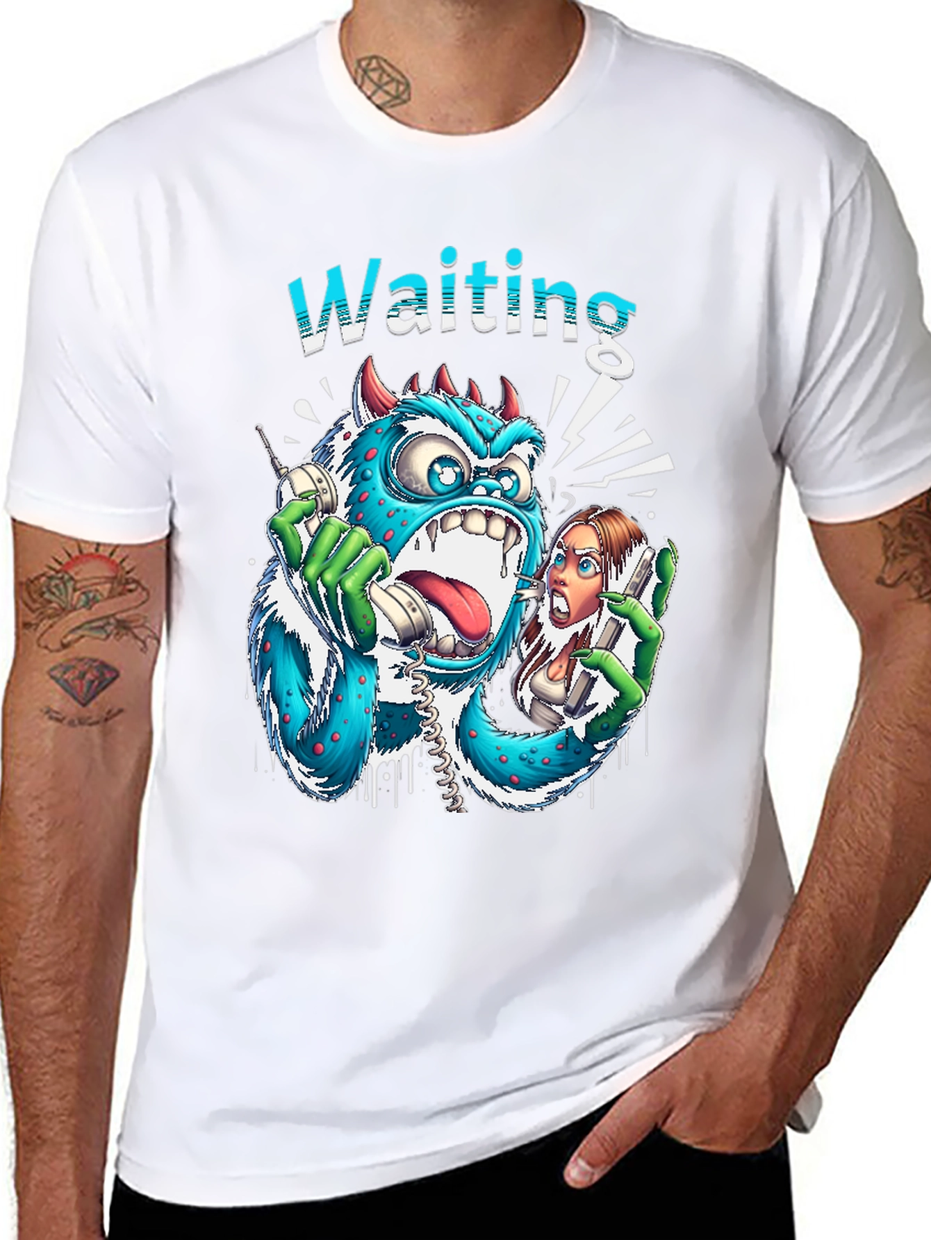 Waiting Monster Graphic Tee - Unisex