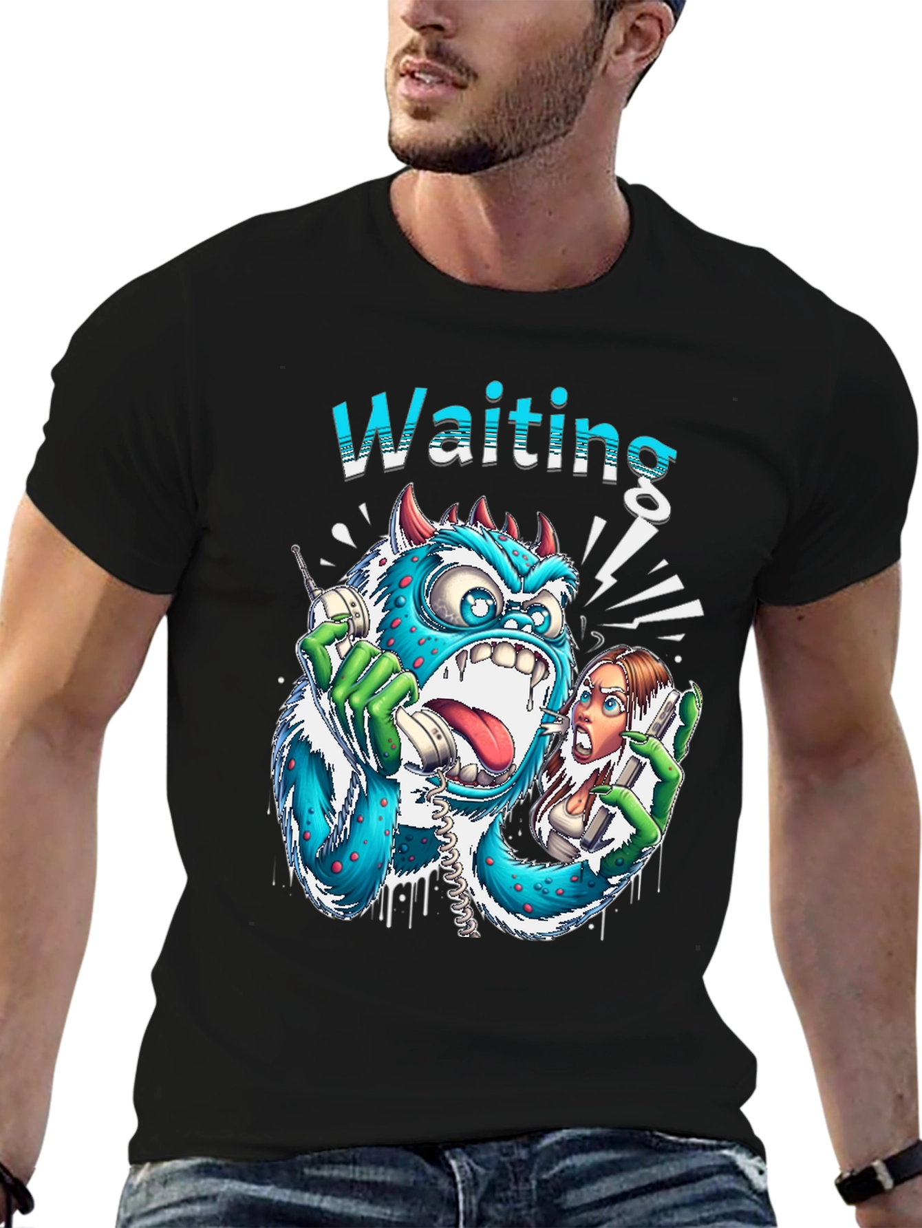 Waiting Monster Graphic Tee - Unisex