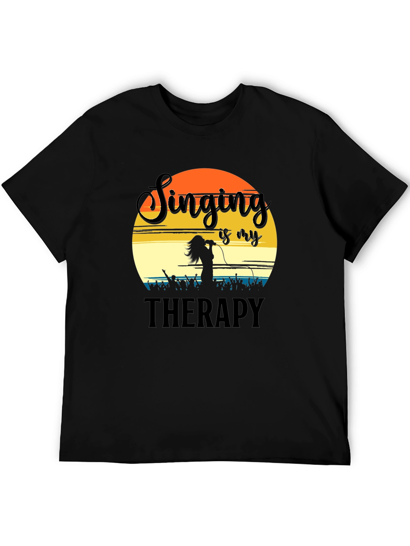 Singing is My Therapy T-Shirt Concert Lover Gift