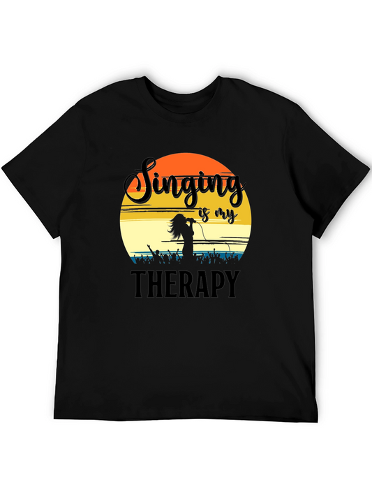 Singing is My Therapy T-Shirt Concert Lover Gift