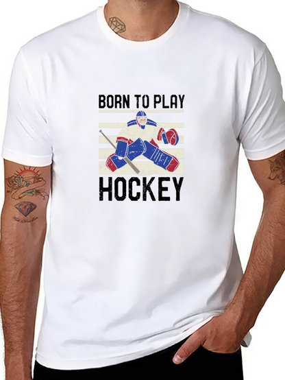Born to Play Hockey Graphic T-Shirt