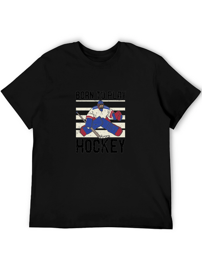 Born to Play Hockey Graphic T-Shirt
