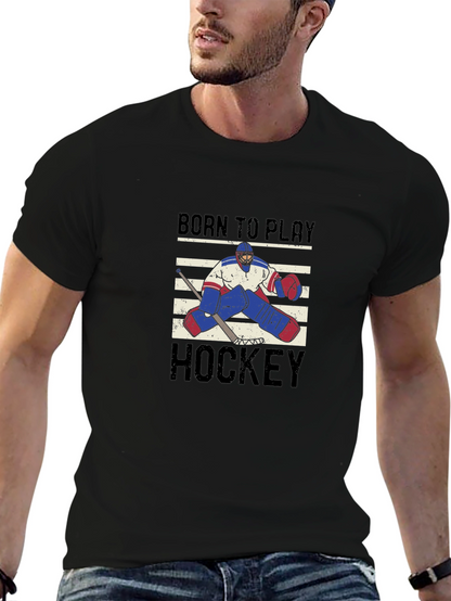 Born to Play Hockey Graphic T-Shirt