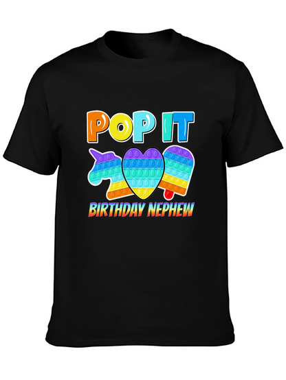 Pop It Birthday Nephew T-Shirt