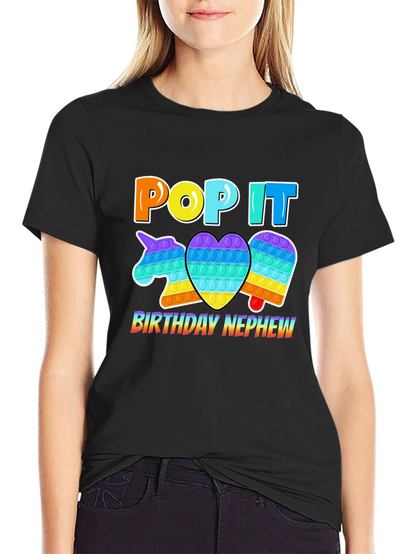 Pop It Birthday Nephew T-Shirt
