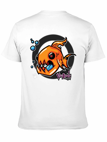 Fish Graphic Black T-Shirt - Unique Design