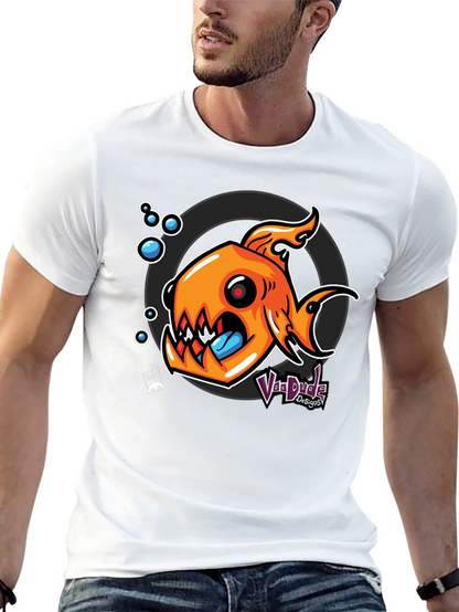 Fish Graphic Black T-Shirt - Unique Design