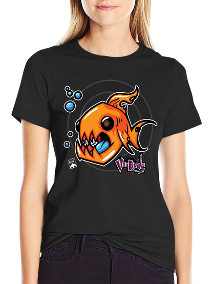 Fish Graphic Black T-Shirt - Unique Design