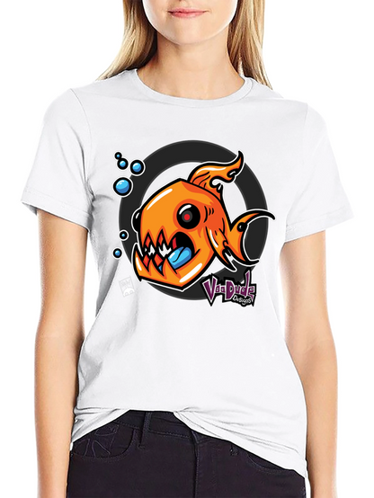 Fish Graphic Black T-Shirt - Unique Design