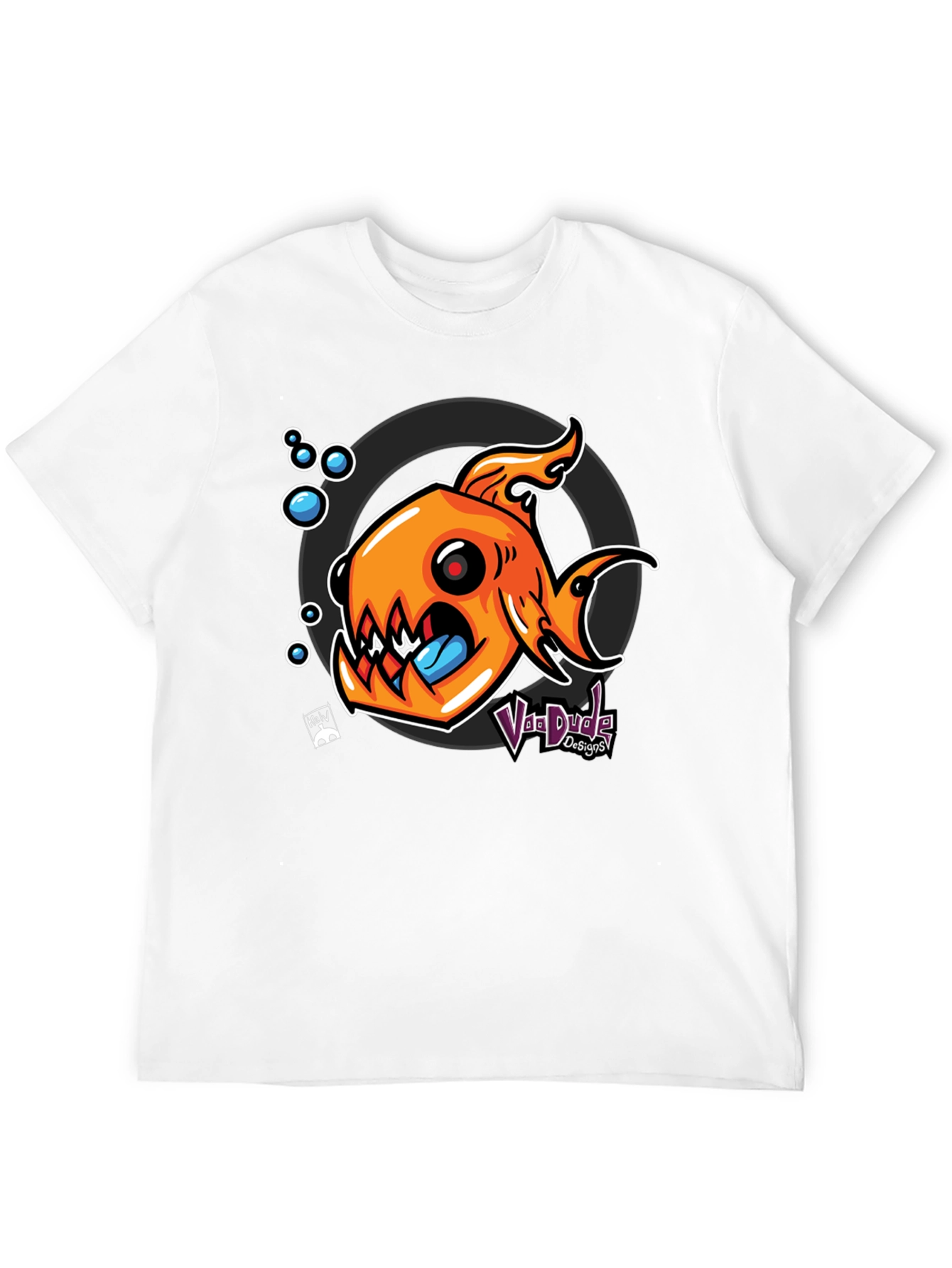 Fish Graphic Black T-Shirt - Unique Design