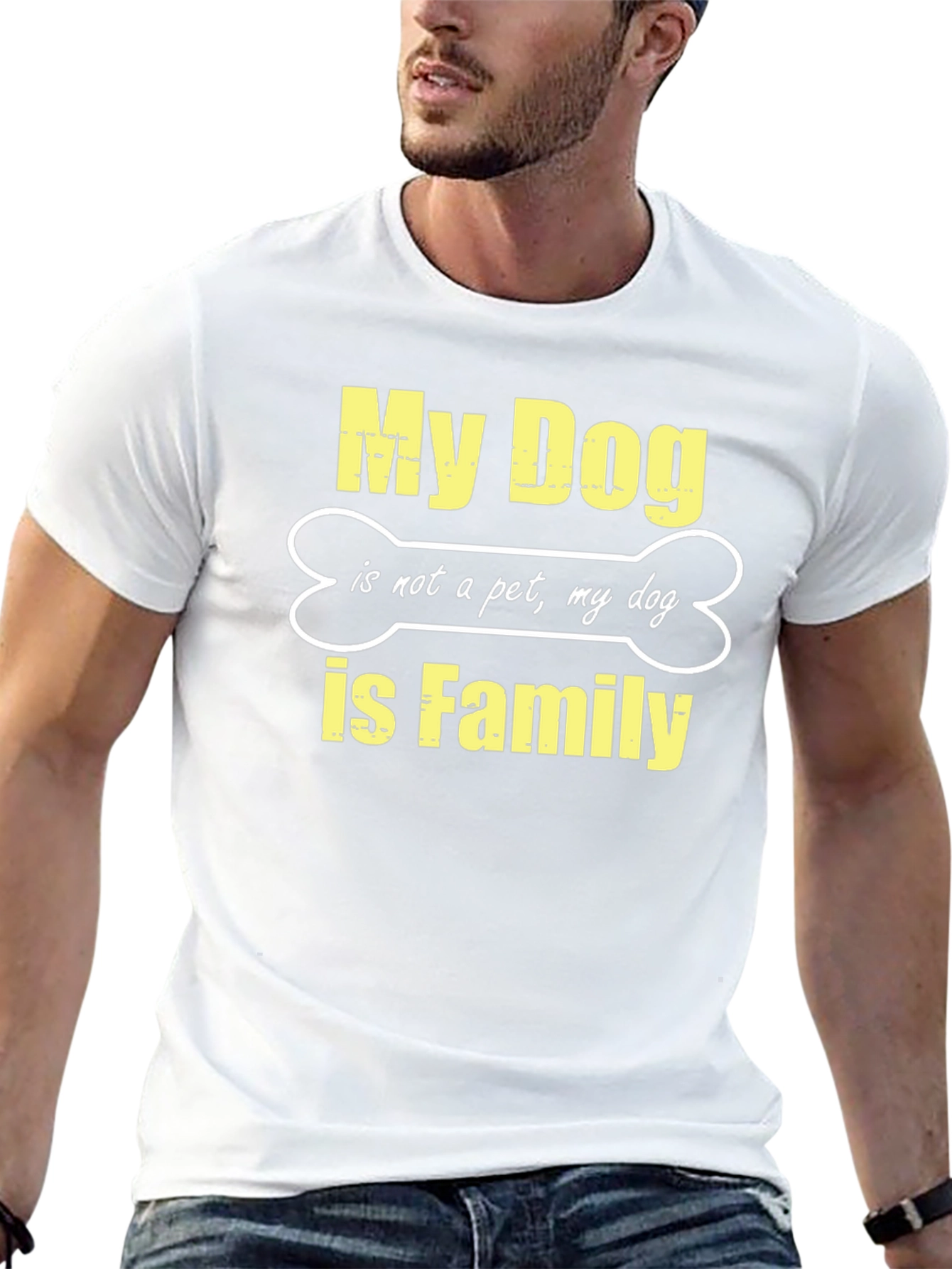 My Dog is Family Black T-Shirt