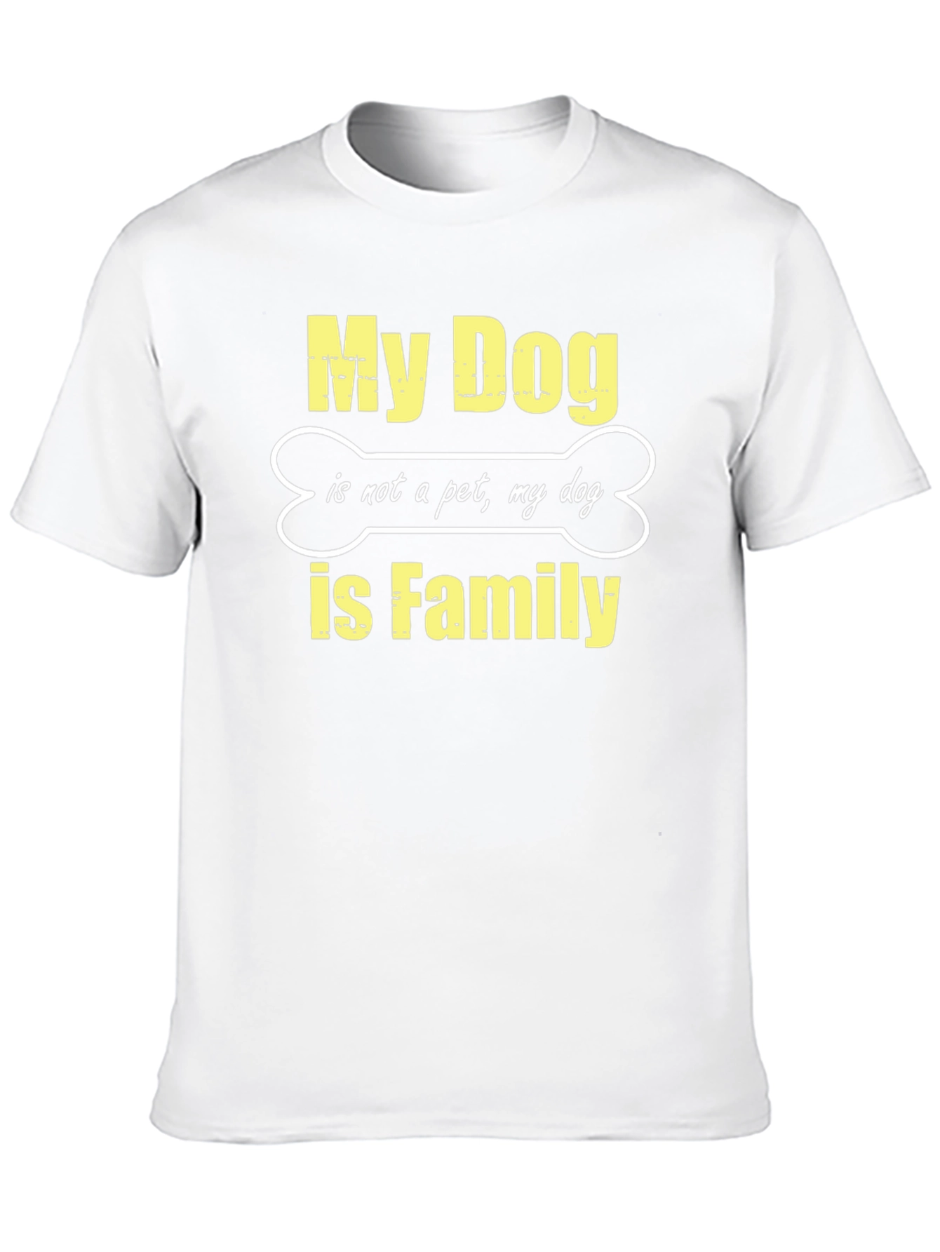 My Dog is Family Black T-Shirt