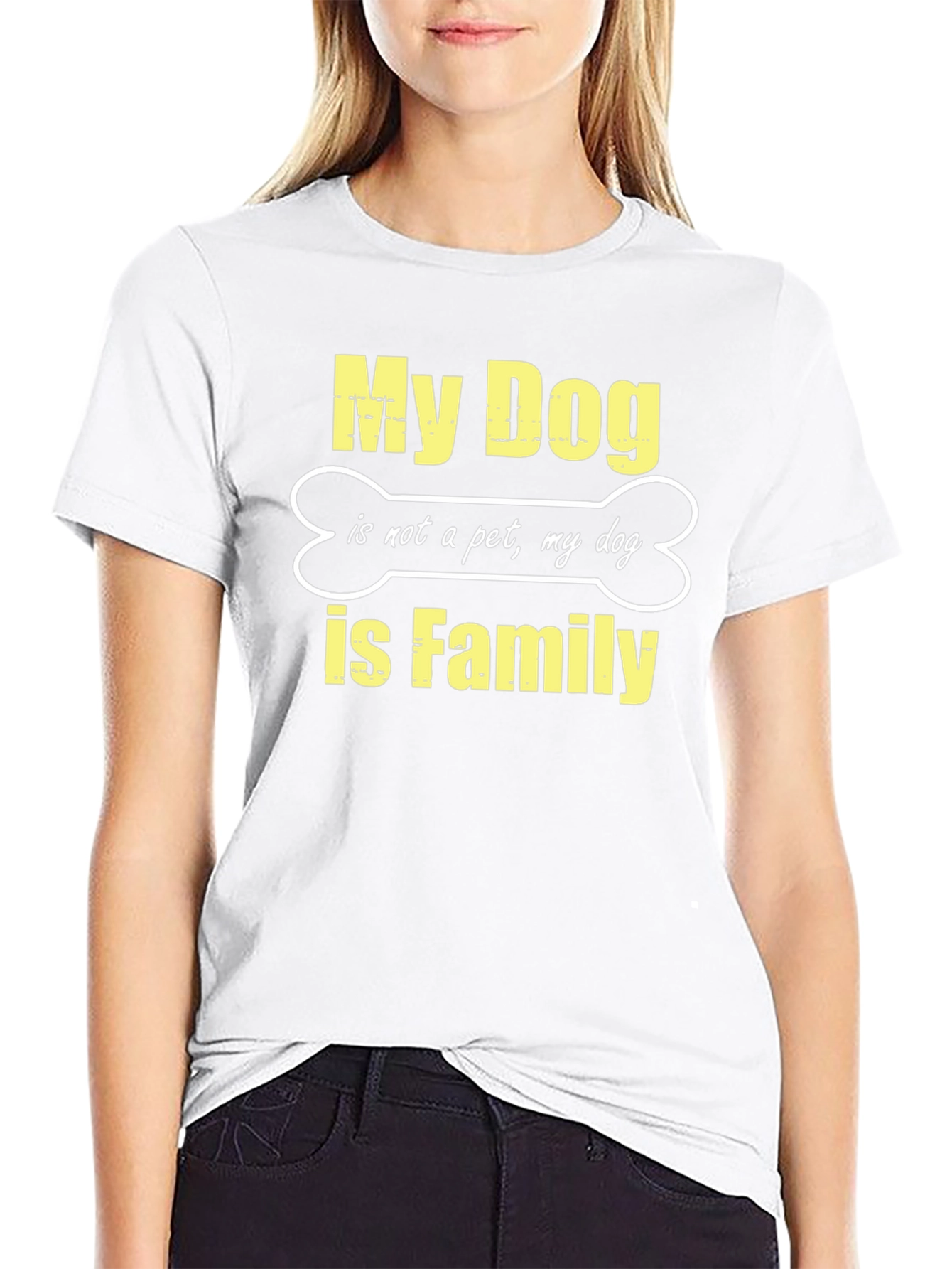My Dog is Family Black T-Shirt