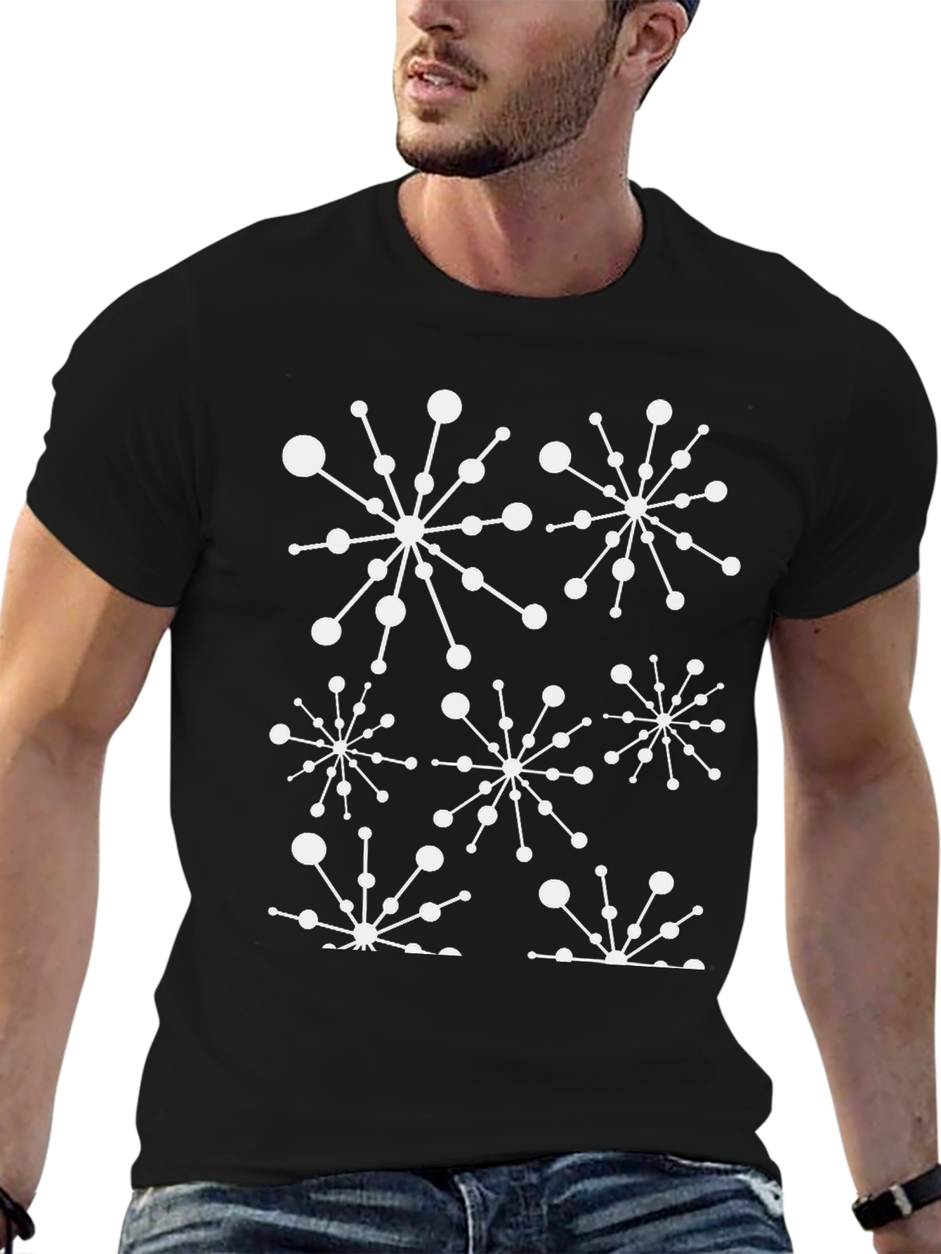 Retro Atomic Starburst T-Shirt - Mid Century Modern
