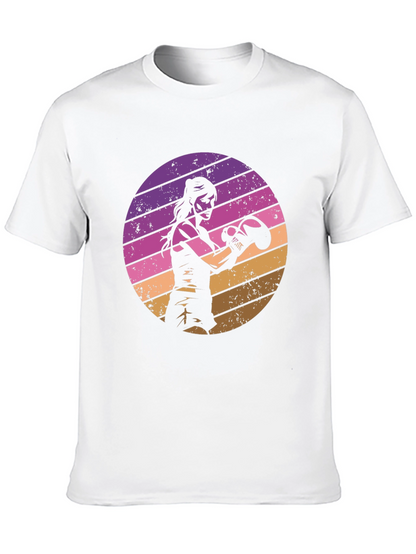 Retro Sunset Boxer T-Shirt
