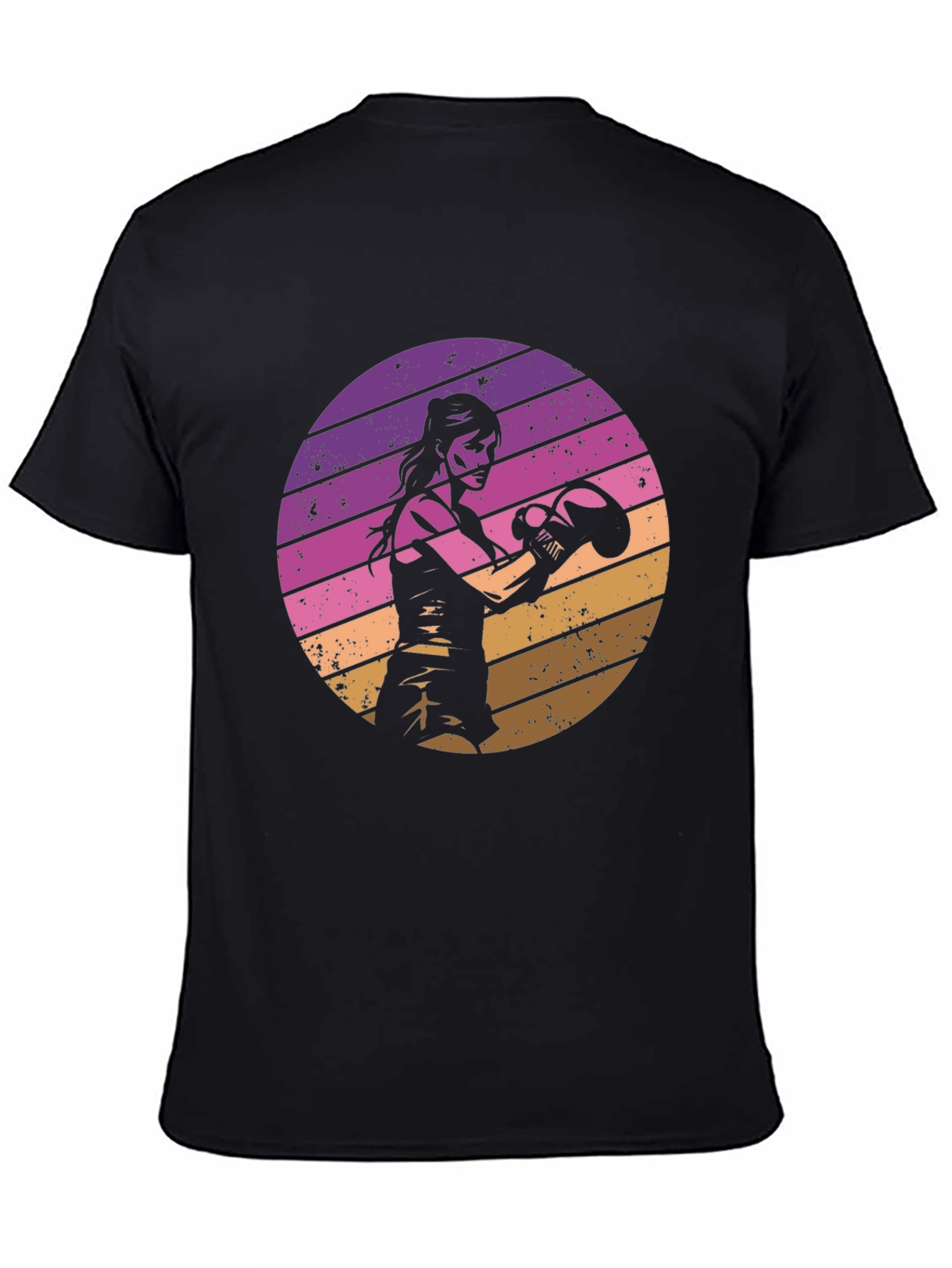 Retro Sunset Boxer T-Shirt