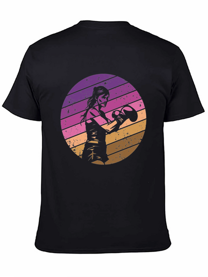 Retro Sunset Boxer T-Shirt