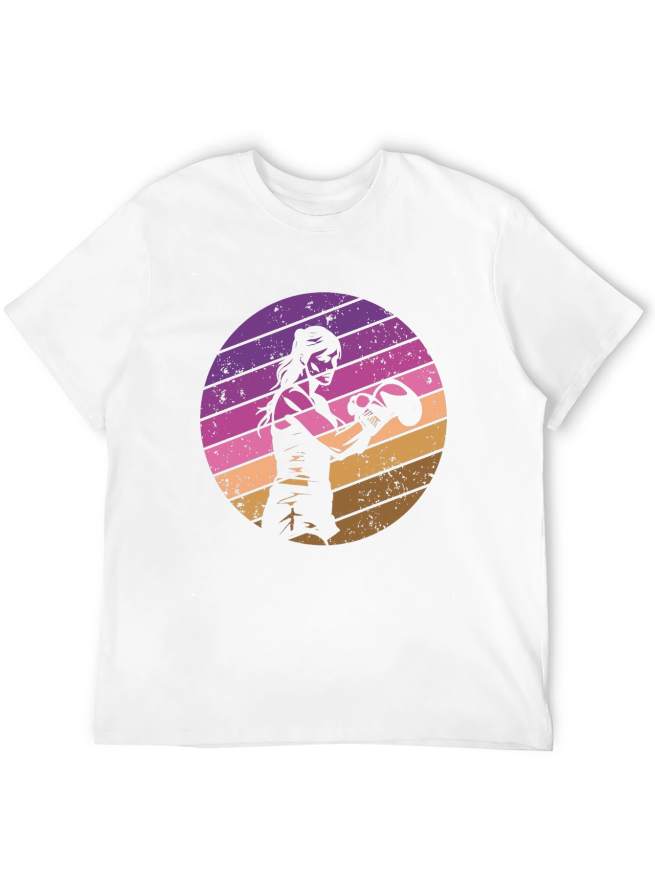 Retro Sunset Boxer T-Shirt
