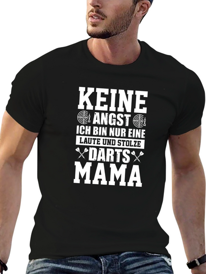 Keine Angst Darts Mama Black T-Shirt