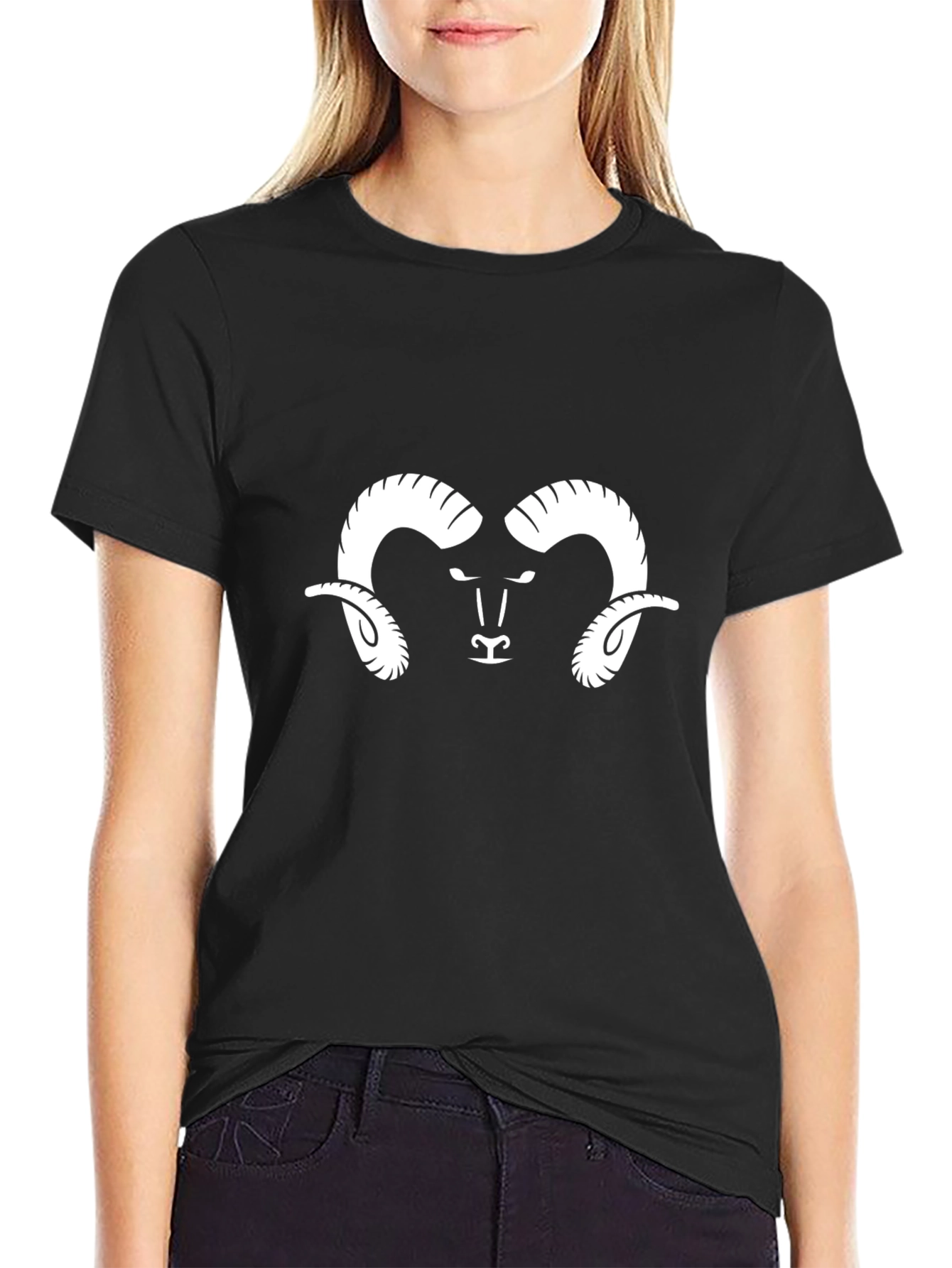 Ram Graphic Black T-Shirt