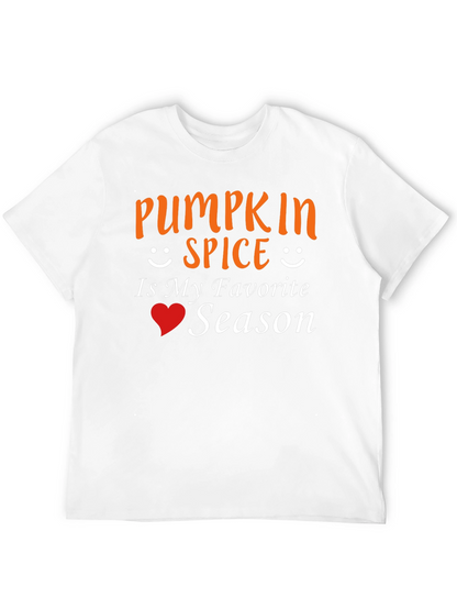 Pumpkin Spice Favorite Season Black T-Shirt
