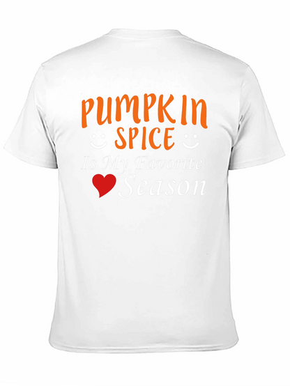 Pumpkin Spice Favorite Season Black T-Shirt