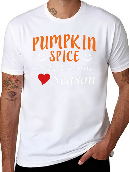 Pumpkin Spice Favorite Season Black T-Shirt