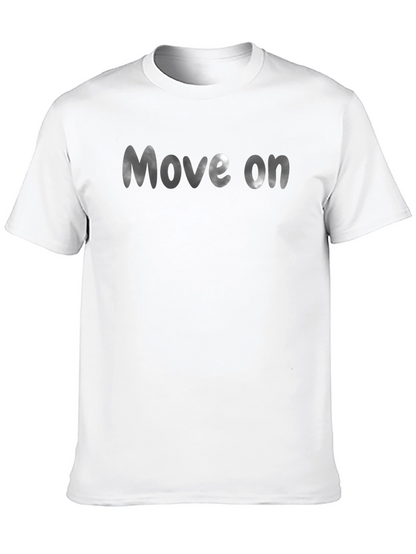 Move On Black Graphic Tee
