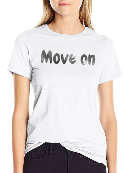 Move On Black Graphic Tee