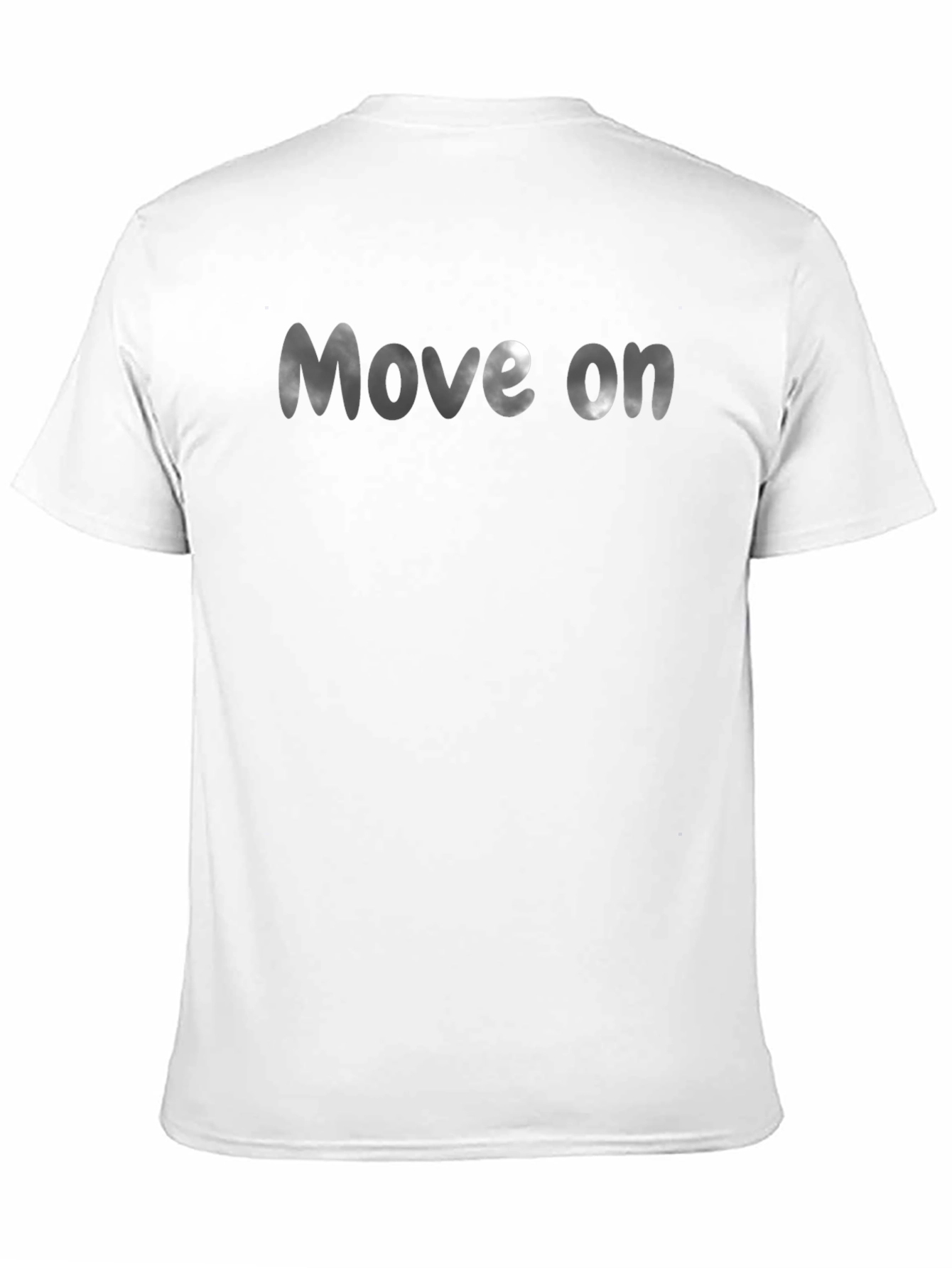 Move On Black Graphic Tee