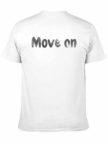 Move On Black Graphic Tee