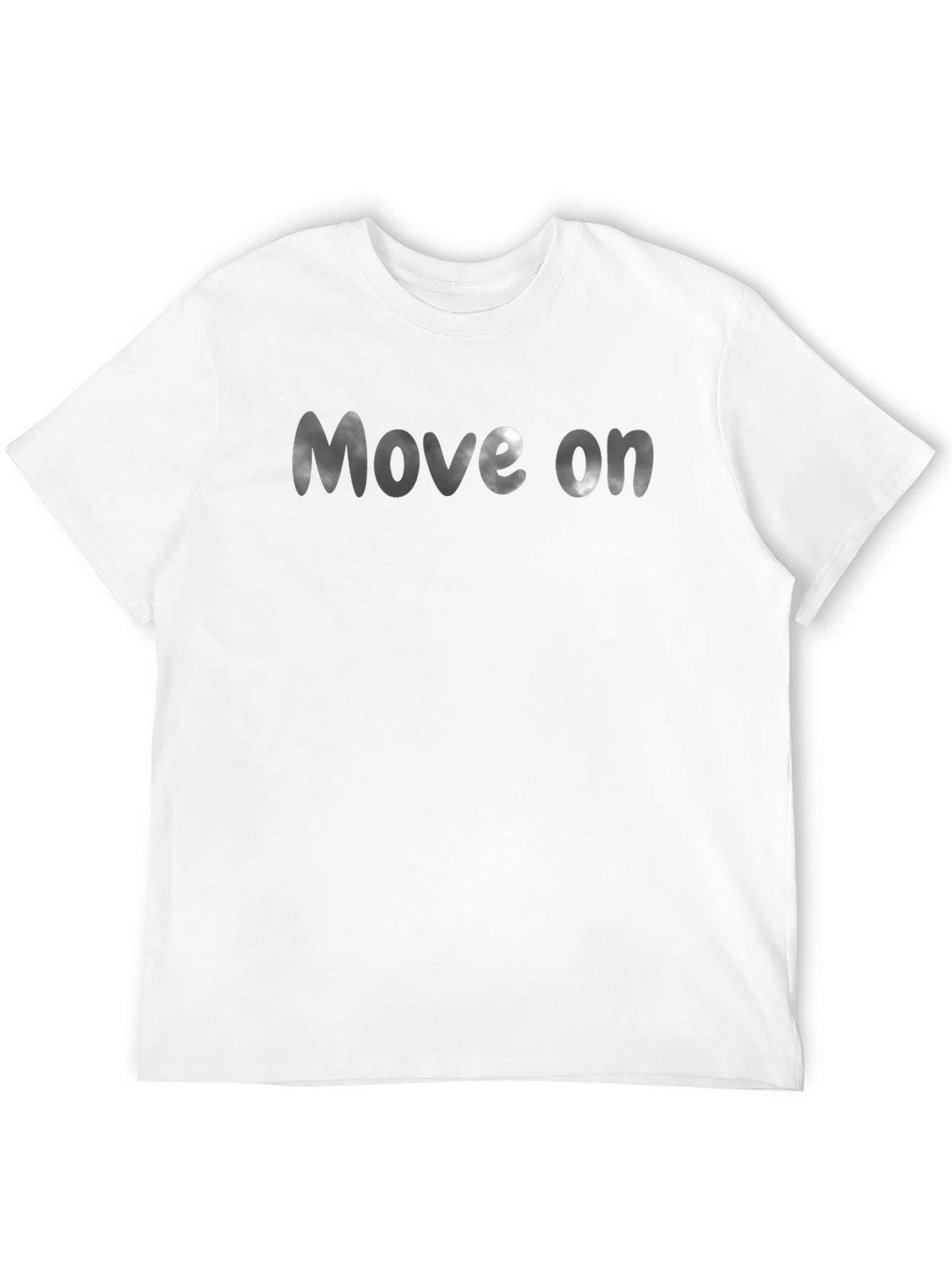 Move On Black Graphic Tee