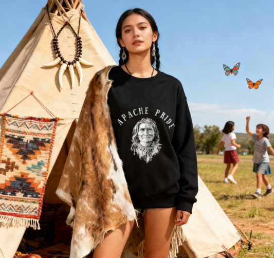 "Apache Pride" Cultural Heritage Crewneck