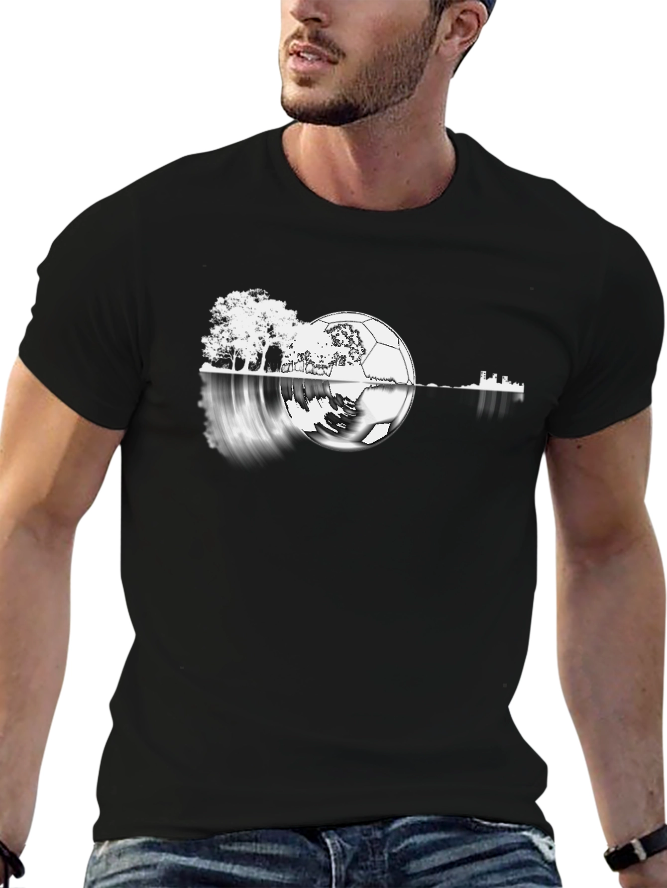 Soccer Nature Graphic T-Shirt
