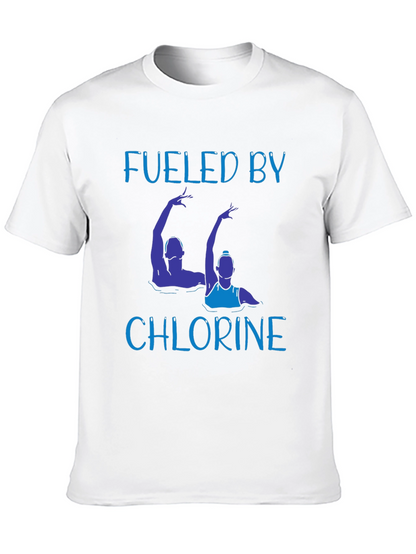 Fueled By Chlorine T-Shirt - Synchronized Swimming Tee