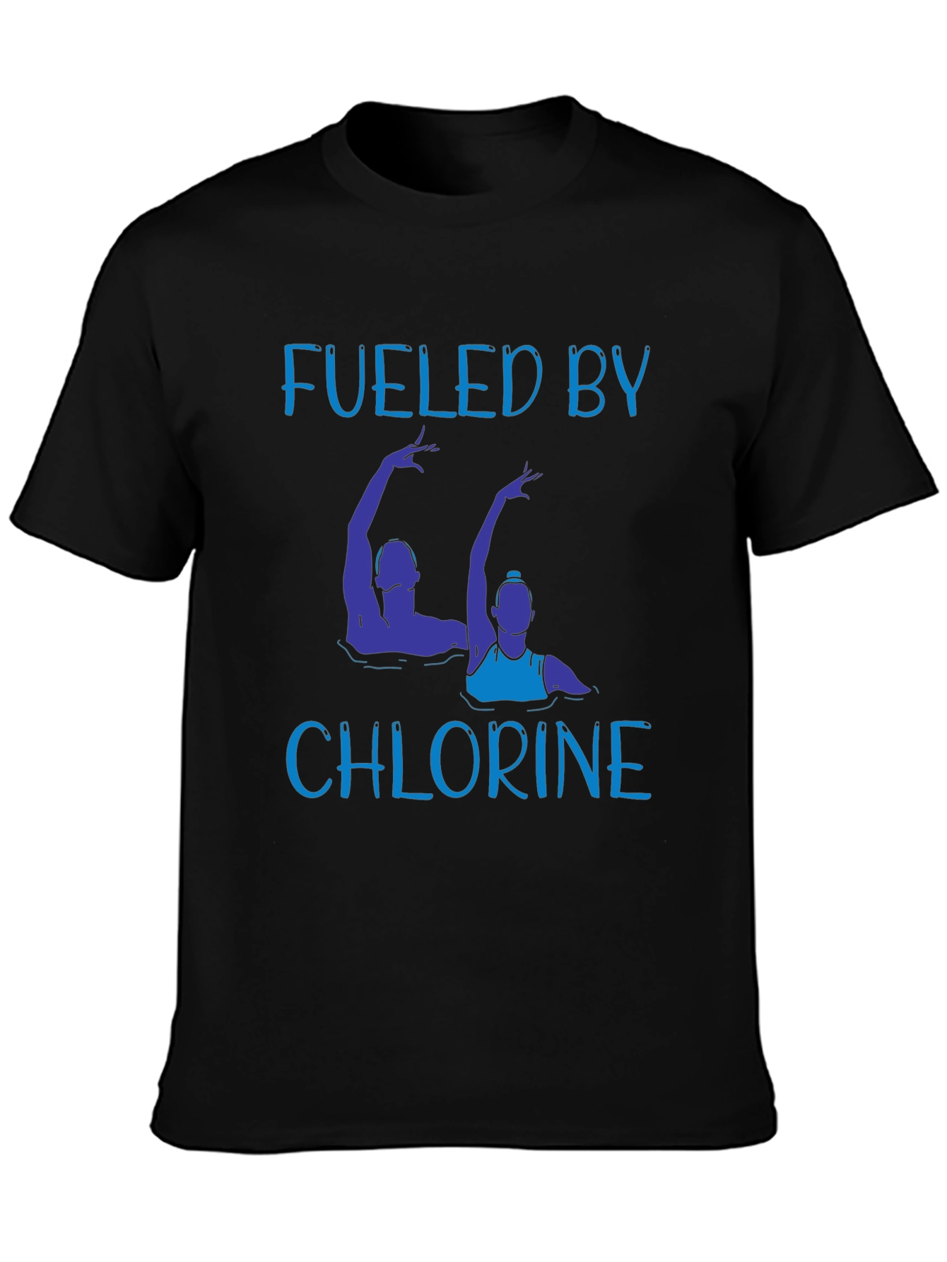 Fueled By Chlorine T-Shirt - Synchronized Swimming Tee