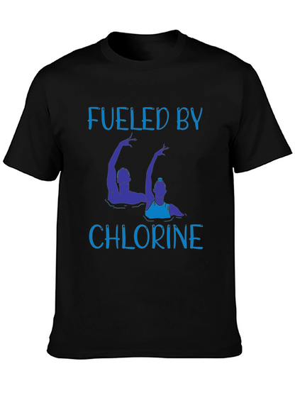 Fueled By Chlorine T-Shirt - Synchronized Swimming Tee