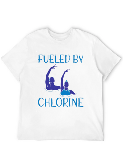 Fueled By Chlorine T-Shirt - Synchronized Swimming Tee
