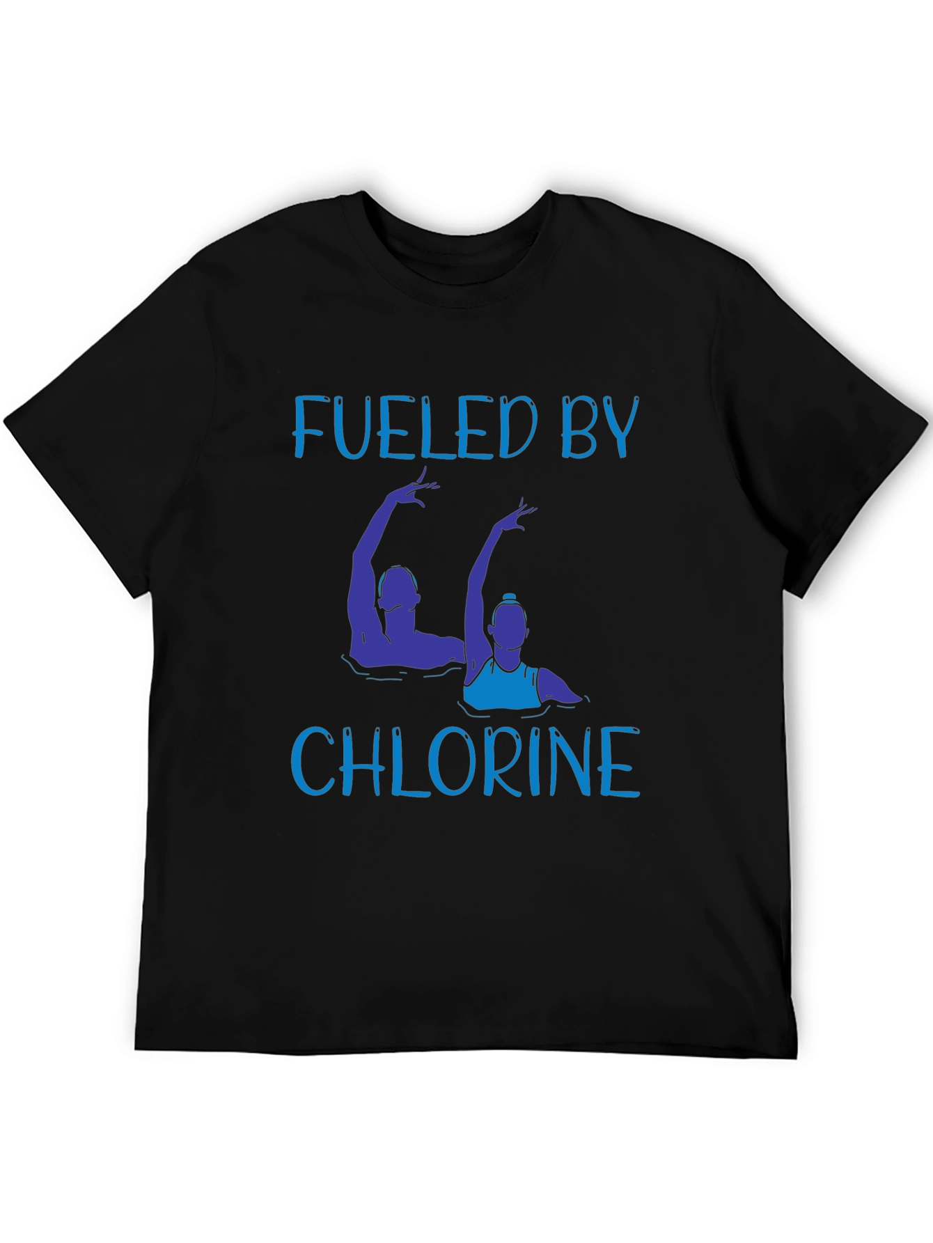 Fueled By Chlorine T-Shirt - Synchronized Swimming Tee
