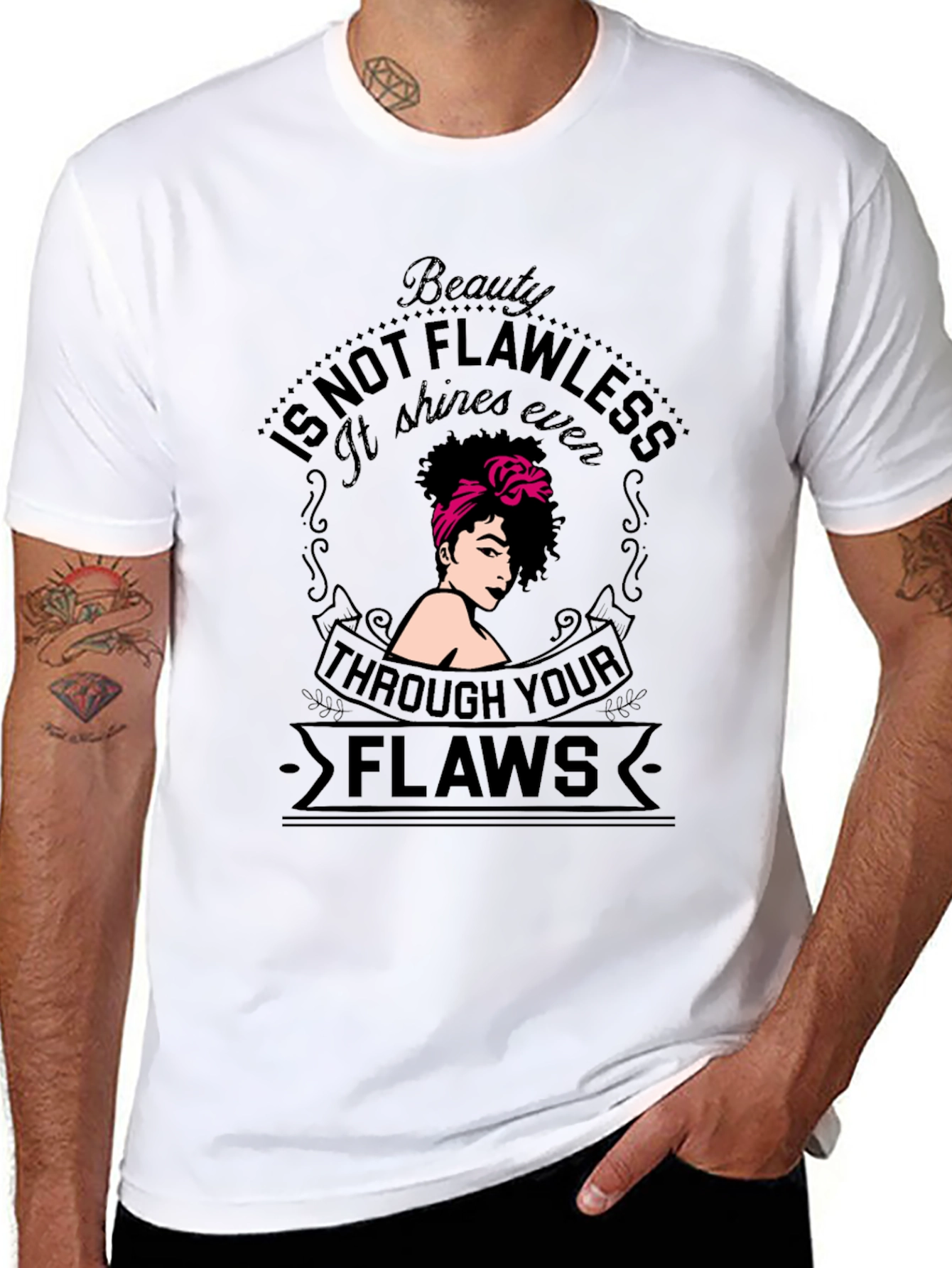 Beauty Not Flawless Graphic T-Shirt