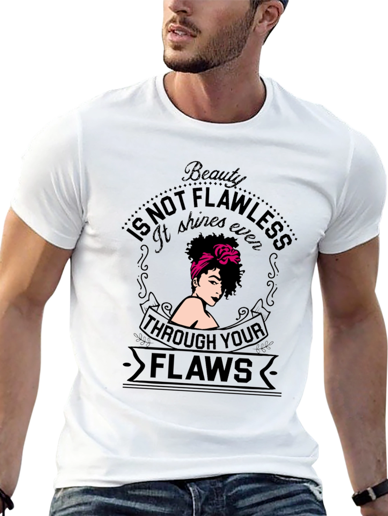 Beauty Not Flawless Graphic T-Shirt