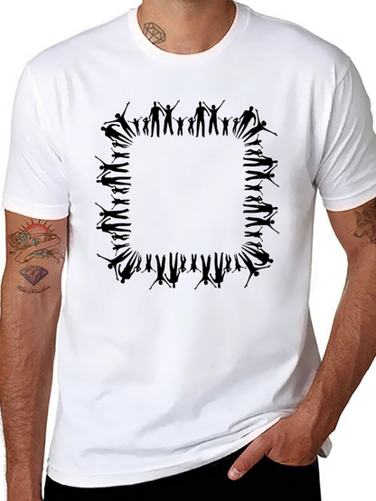 Modern Graphic Tee - Abstract Figures