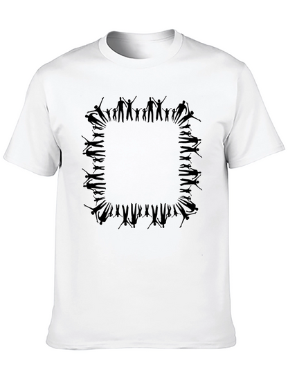 Modern Graphic Tee - Abstract Figures