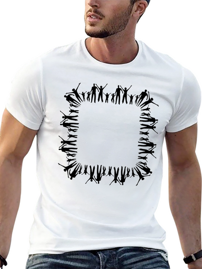Modern Graphic Tee - Abstract Figures