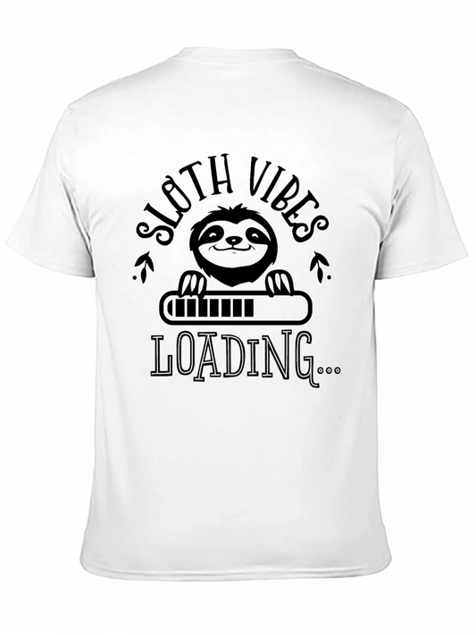 Sloth Vibes Loading Graphic T-Shirt - Relaxed Fit