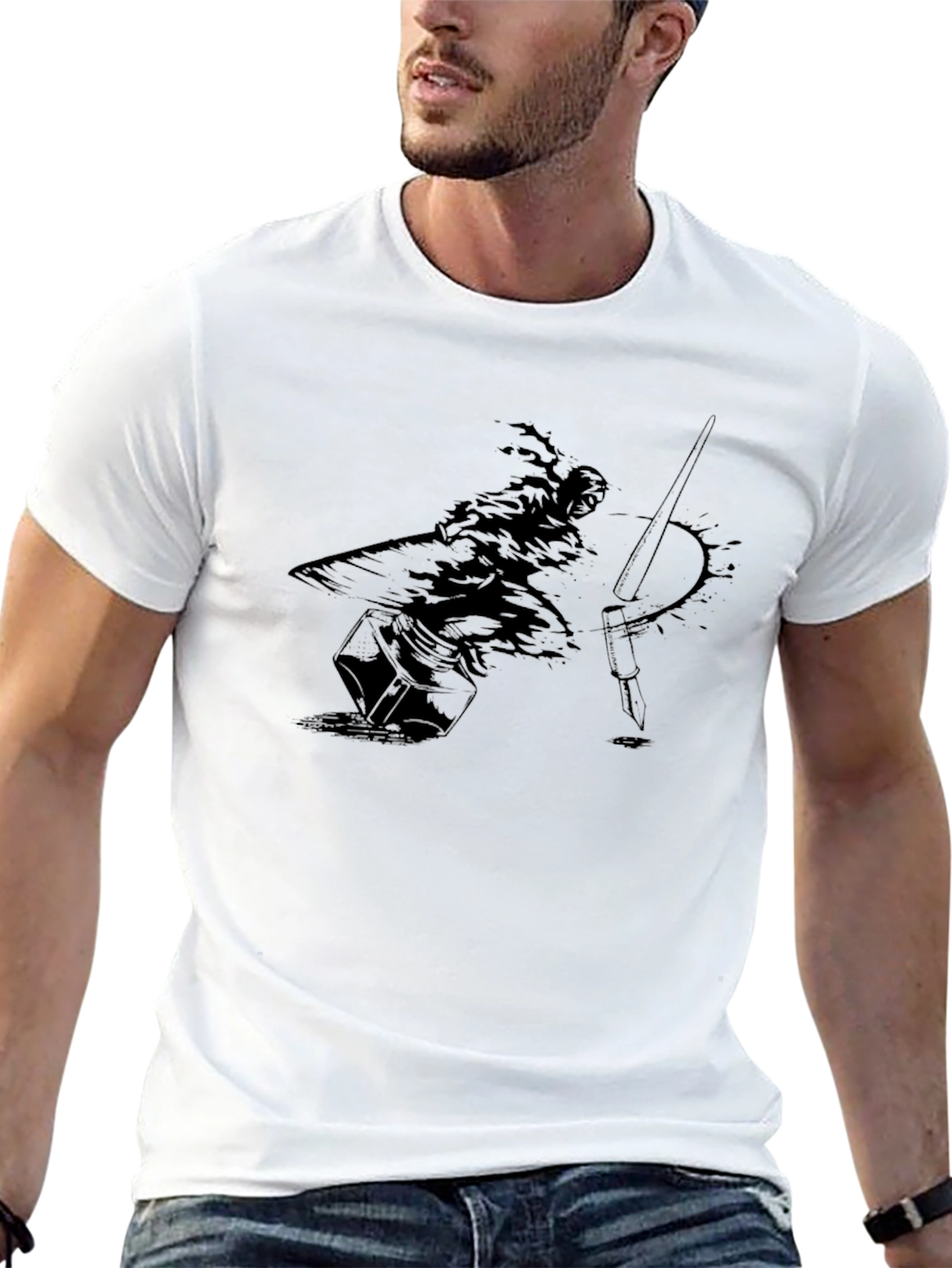 Ink Warrior Graphic Tee - Black